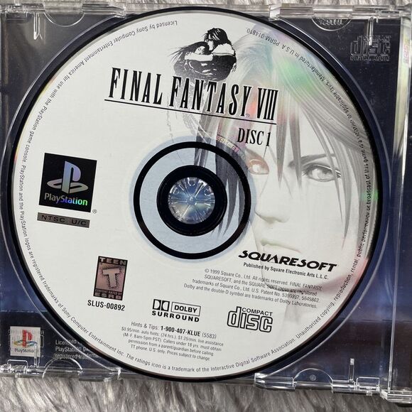 Final Fantasy VIII (Sony PlayStation 1, 1999) Discs and Case PS1 RPG FF8 - Picture 5 of 13